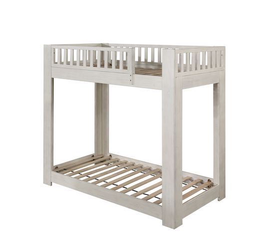 Cedro - Bunk Bed - Weathered White Finish - Tony's Home Furnishings