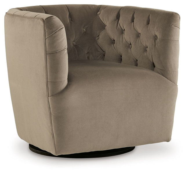 Hayesler - Cocoa - Swivel Accent Chair - Tony's Home Furnishings