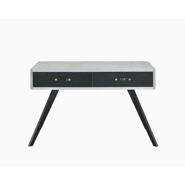 Magna - Desk - Faux Concrete & Black - Tony's Home Furnishings