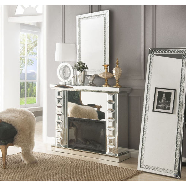 Dominic - Fireplace - Mirrored - Tony's Home Furnishings