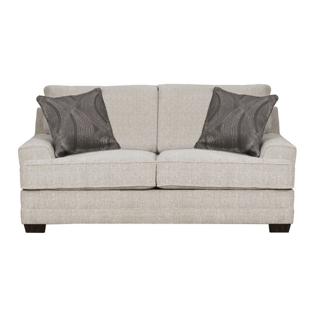 Avedia - Loveseat - Beige/Gray Chenille - Tony's Home Furnishings