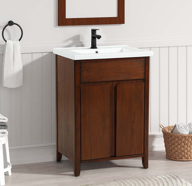 Lelia - Sink Cabinet - Walnut Finish - Tony's Home Furnishings