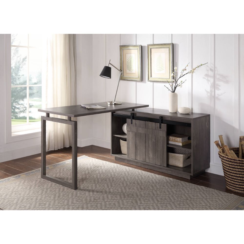 Bellarosa - Desk - Gray Washed - 30" - Tony's Home Furnishings