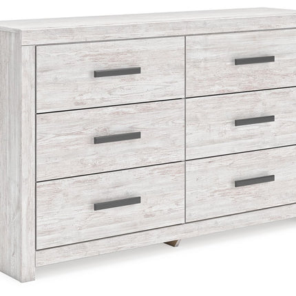 Cayboni - Whitewash - Six Drawer Dresser - Tony's Home Furnishings