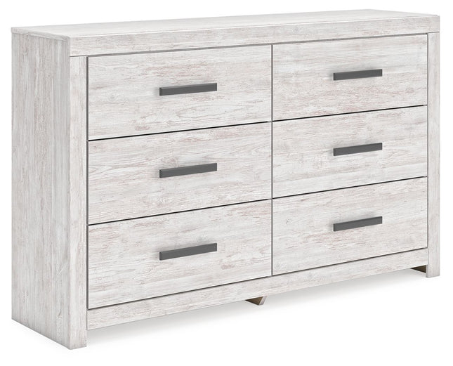 Cayboni - Whitewash - Six Drawer Dresser - Tony's Home Furnishings