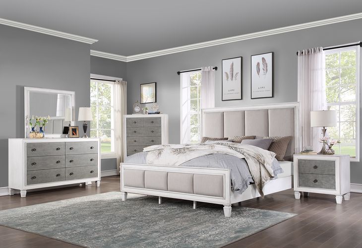 Katia - Chest - Rustic Gray & White Finish - Tony's Home Furnishings