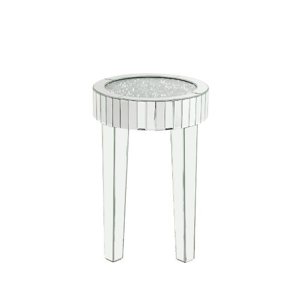 Ornat - End Table - Mirrored & Faux Diamonds - 24" - Tony's Home Furnishings