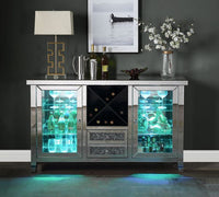 Thumbnail for Noralie - Wine Cabinet - Mirrored & Faux Diamonds - 36