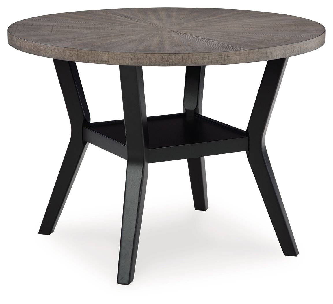 Corloda - Black / Gray - Round Drm Table Set (Set of 5) - Tony's Home Furnishings