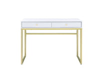 Thumbnail for Coleen - Desk - White & Brass Finish - Tony's Home Furnishings