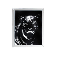 Thumbnail for Nevina - Wall Art - Mirrored & Faux Crystal Tiger - Tony's Home Furnishings