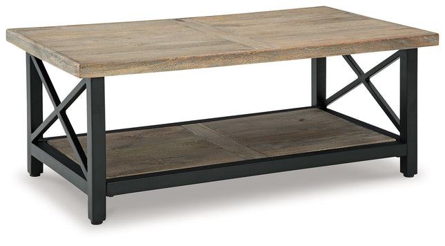 Bristenfort - Brown / Black - Rectangular Cocktail Table - Tony's Home Furnishings