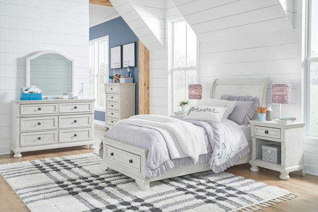 Robbinsdale - Youth Sleigh Storage Bedroom Set - Tony's Home Furnishings