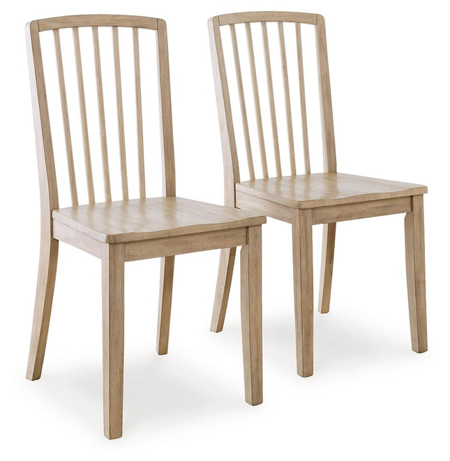 Gleanville - Light Brown - Dining Room Side Chair (Set of 2) Signature Design by Ashley® 