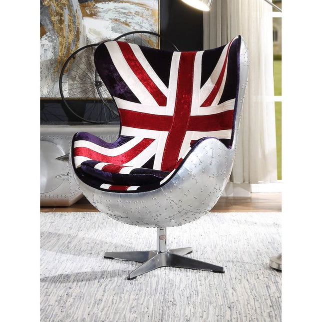 Brancaster - Accent Chair - Pattern Fabric & Aluminum - Tony's Home Furnishings