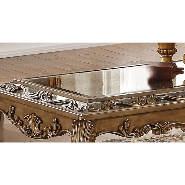 Orianne - Coffee Table - Mirrored & Antique Gold - Tony's Home Furnishings