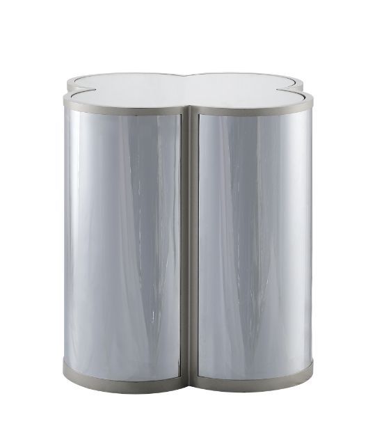 Clover - End Table - Silver & Champagne Finish - Tony's Home Furnishings