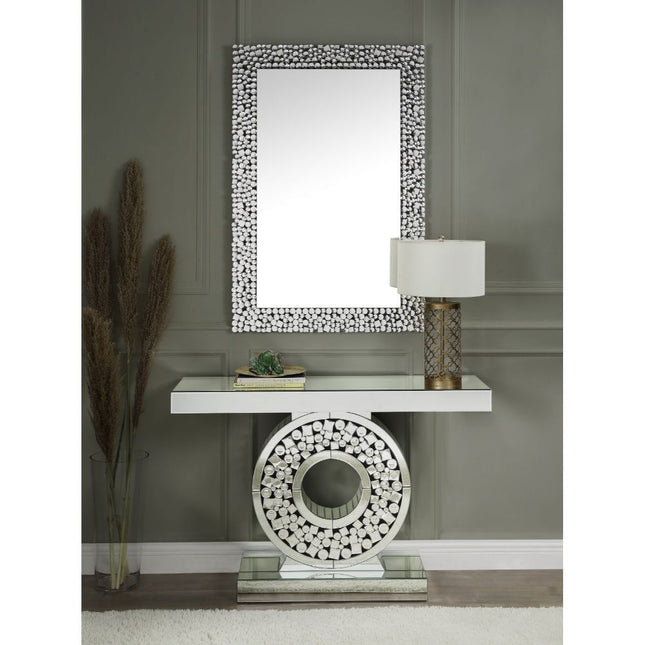 Kachina - Accent Table - Mirrored & Faux Gems - 31" - Tony's Home Furnishings