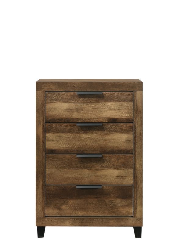 Morales - Chest - Rustic Oak Finish - Tony's Home Furnishings