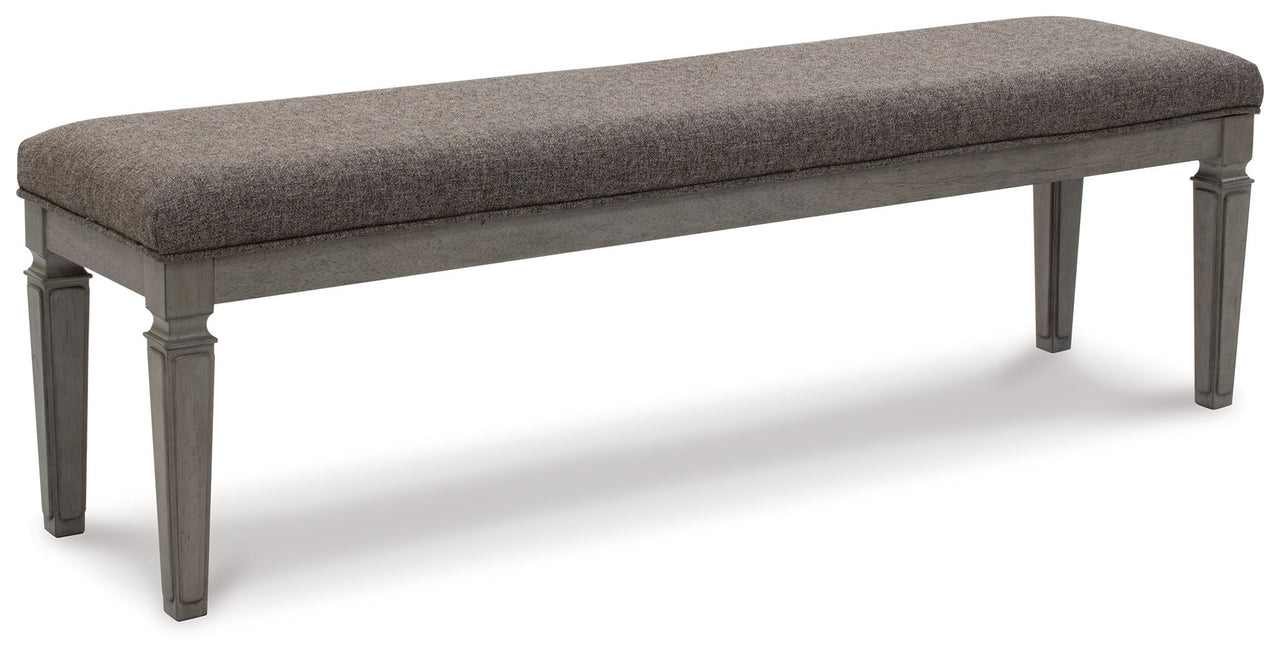 Lexorne - Gray - Large Uph Dining Room Bench Tony's Home Furnishings Furniture. Beds. Dressers. Sofas.