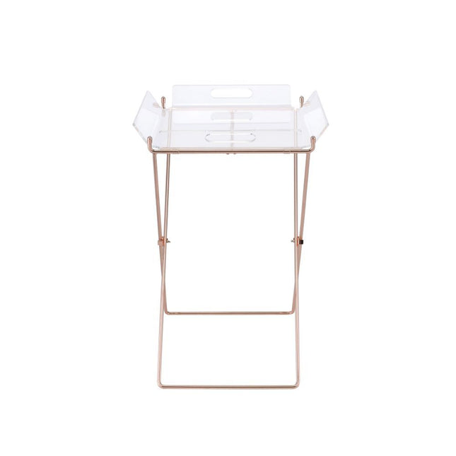 Cercie - Tray Table - Clear Acrylic & Copper - Tony's Home Furnishings