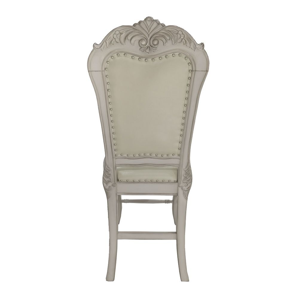 Dresden - Counter Height Chair (Set of 2) - PU & Bone White Finish - Tony's Home Furnishings