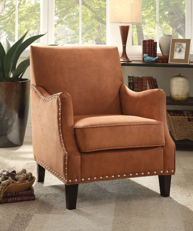 Sinai - Accent Chair - Orange Fabric - Tony's Home Furnishings