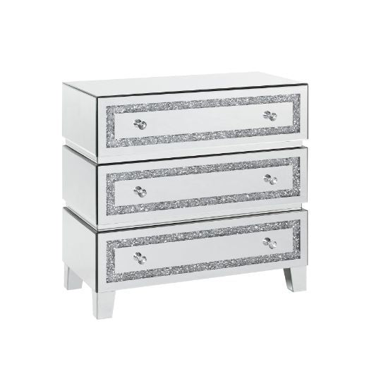 Noor - Cabinet - Mirrored & Faux Diamonds - Tony's Home Furnishings