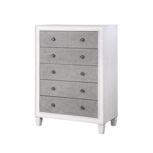 Katia - Chest - Rustic Gray & White Finish - Tony's Home Furnishings