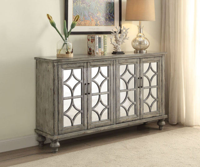 Velika - Accent Table - Weathered Gray - 37" - Tony's Home Furnishings