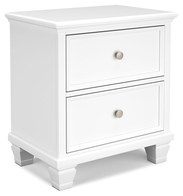 Fortman - White - Two Drawer Night Stand Signature Design by Ashley® 