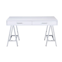 Thumbnail for Coleen - Desk - White High Gloss & Chrome - Tony's Home Furnishings