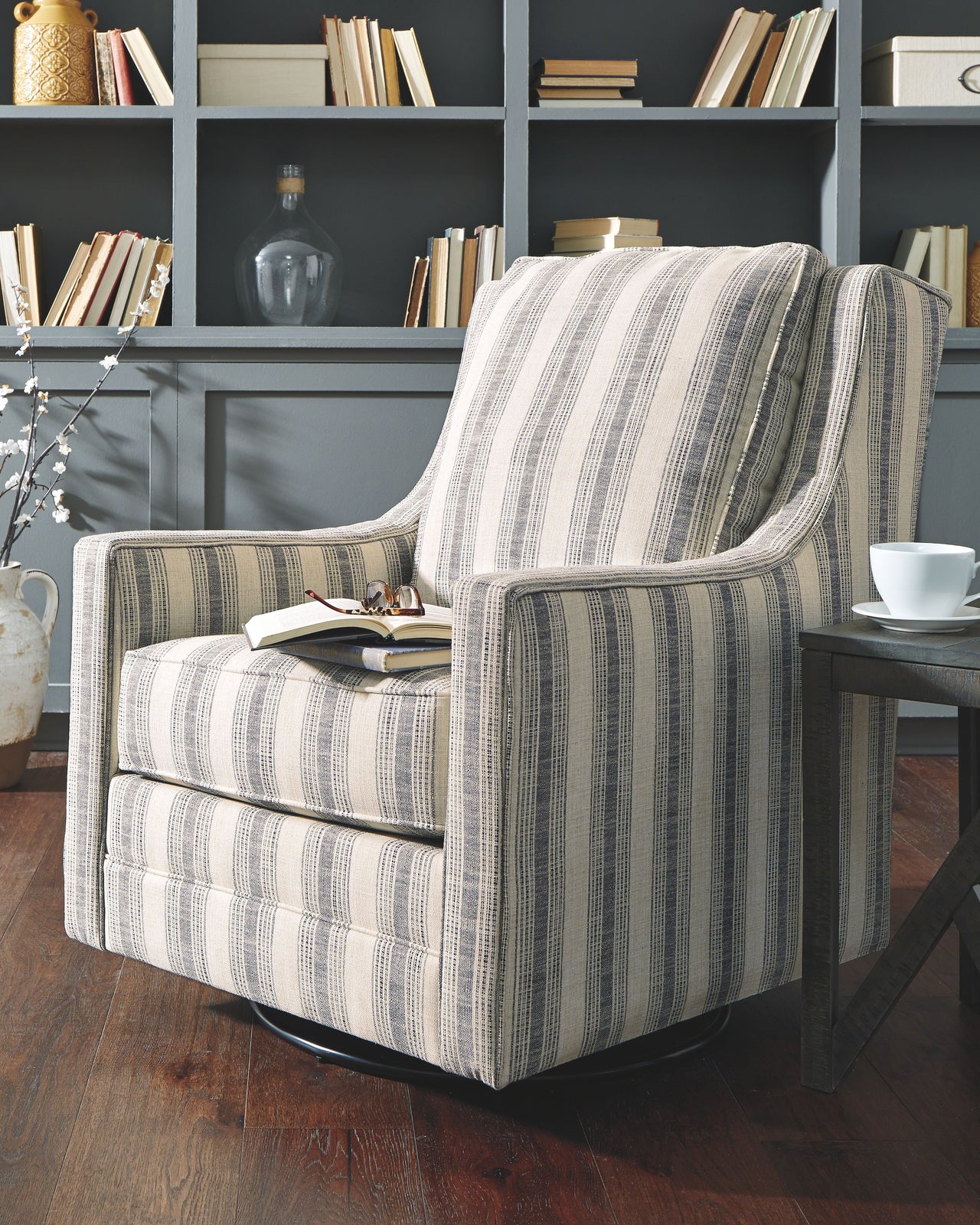 Kambria - Swivel Glider Accent Chair Tony's Home Furnishings Furniture. Beds. Dressers. Sofas.
