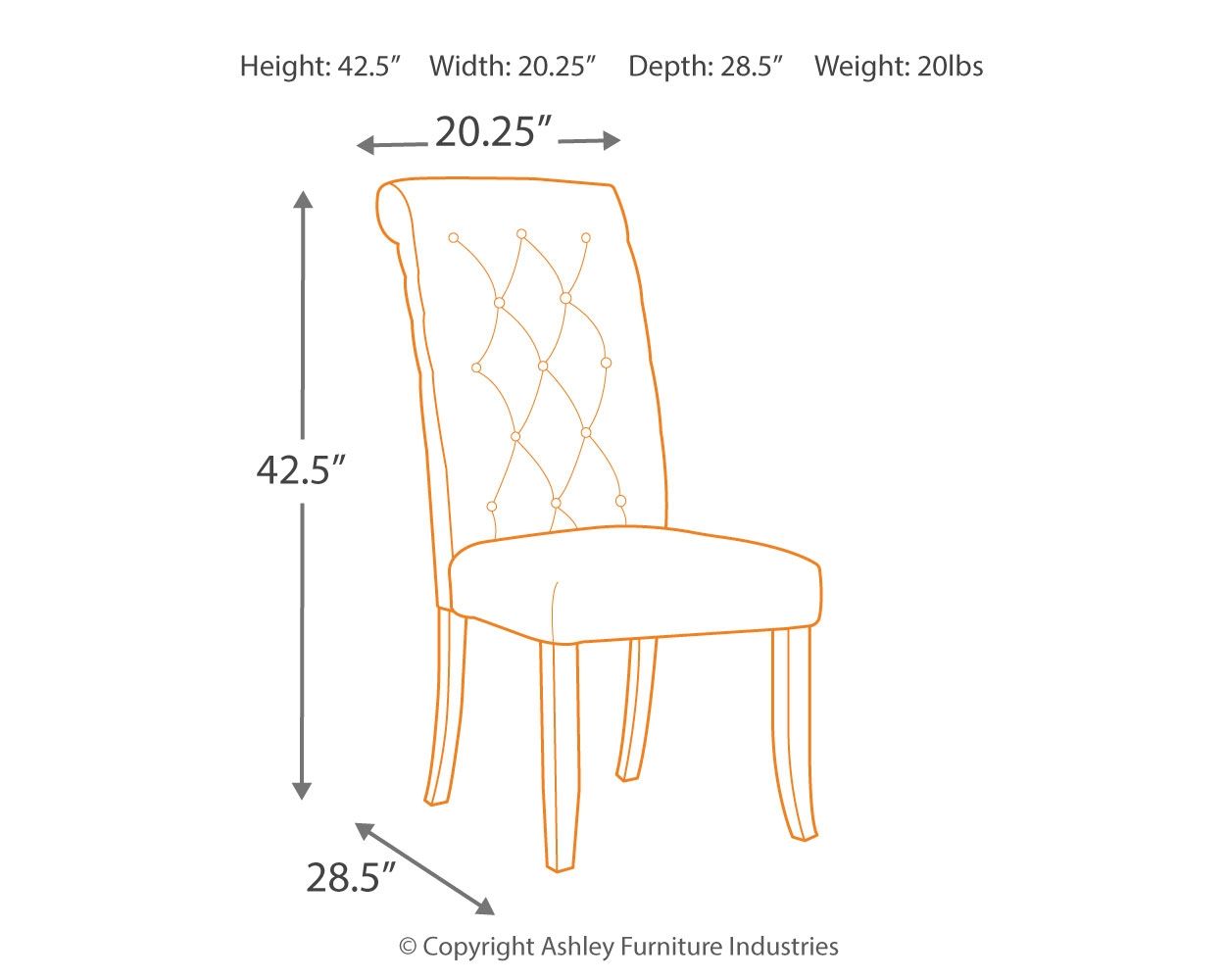 Tripton - Side Chair - Tony's Home Furnishings