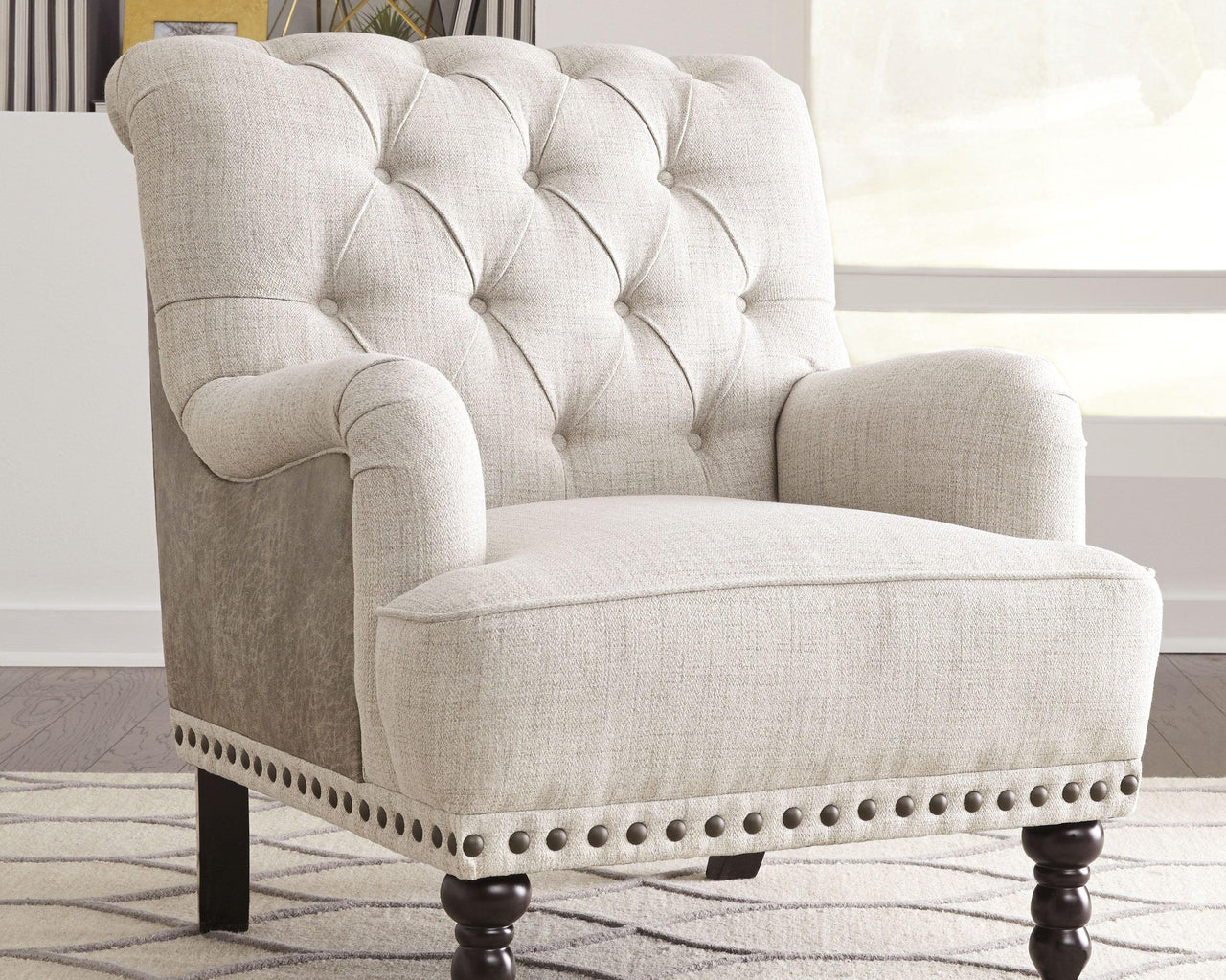 Tartonelle - Ivory / Taupe - Accent Chair Tony's Home Furnishings Furniture. Beds. Dressers. Sofas.