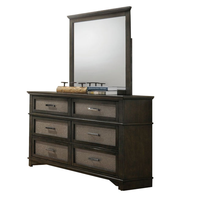 Anatole - Mirror - Dark Walnut - Tony's Home Furnishings