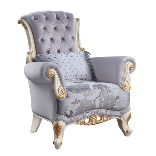 Galelvith - Chair - Gray Fabric - Tony's Home Furnishings