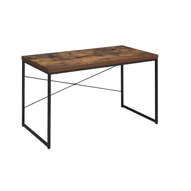 Bob - Desk - Weathered Oak & Black - Tony's Home Furnishings