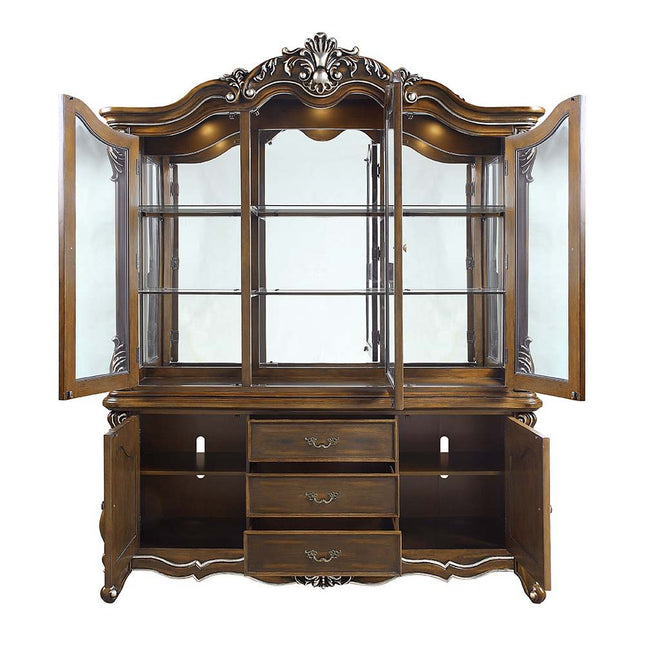 Latisha - Hutch & Buffet - Antique Oak Finish - Tony's Home Furnishings