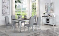 Thumbnail for Lanton - Side Chair (Set of 2) - Gray Linen & Antique White Finish - Tony's Home Furnishings