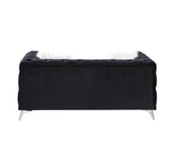 Thumbnail for Phifina - Loveseat - Black Velvet - Tony's Home Furnishings