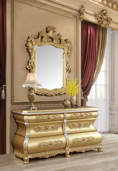 Seville - Server - Gold Finish - Tony's Home Furnishings