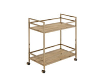 Thumbnail for Barb - Serving Cart - Natural & Champagne Finish - Tony's Home Furnishings