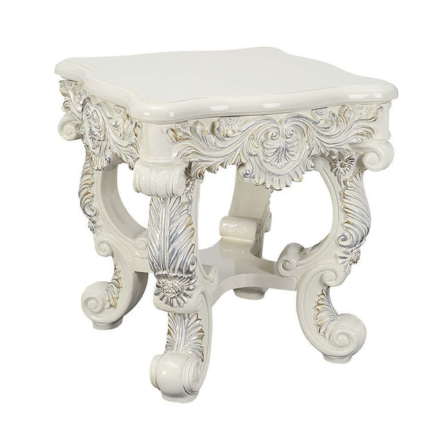 Adara - End Table - Antique White Finish - Tony's Home Furnishings