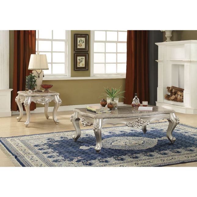 Bently - Coffee Table - Marble & Champagne - Tony's Home Furnishings