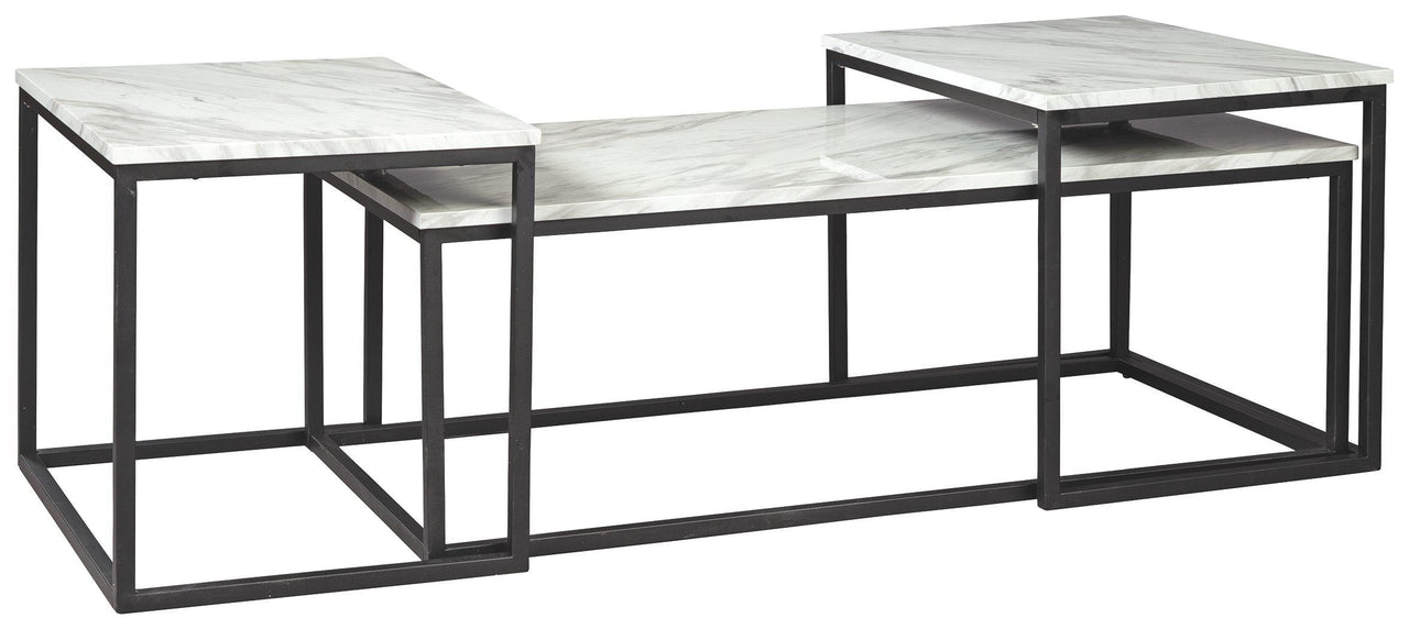 Donnesta - Gray / Black - Occasional Table Set (Set of 3) Tony's Home Furnishings Furniture. Beds. Dressers. Sofas.