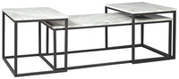 Thumbnail for Donnesta - Gray / Black - Occasional Table Set (Set of 3) Tony's Home Furnishings Furniture. Beds. Dressers. Sofas.