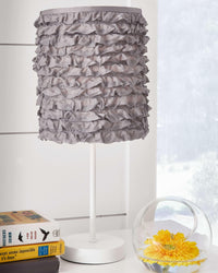 Thumbnail for Mirette - Gray / White - Metal Table Lamp Tony's Home Furnishings Furniture. Beds. Dressers. Sofas.