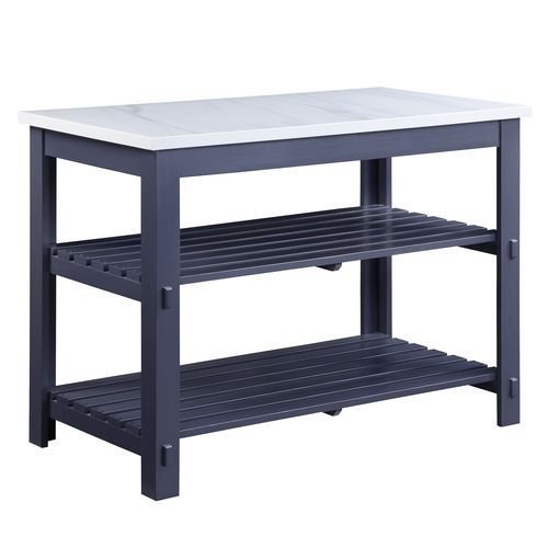 Enapay - Kitchen Island - Black - Tony's Home Furnishings