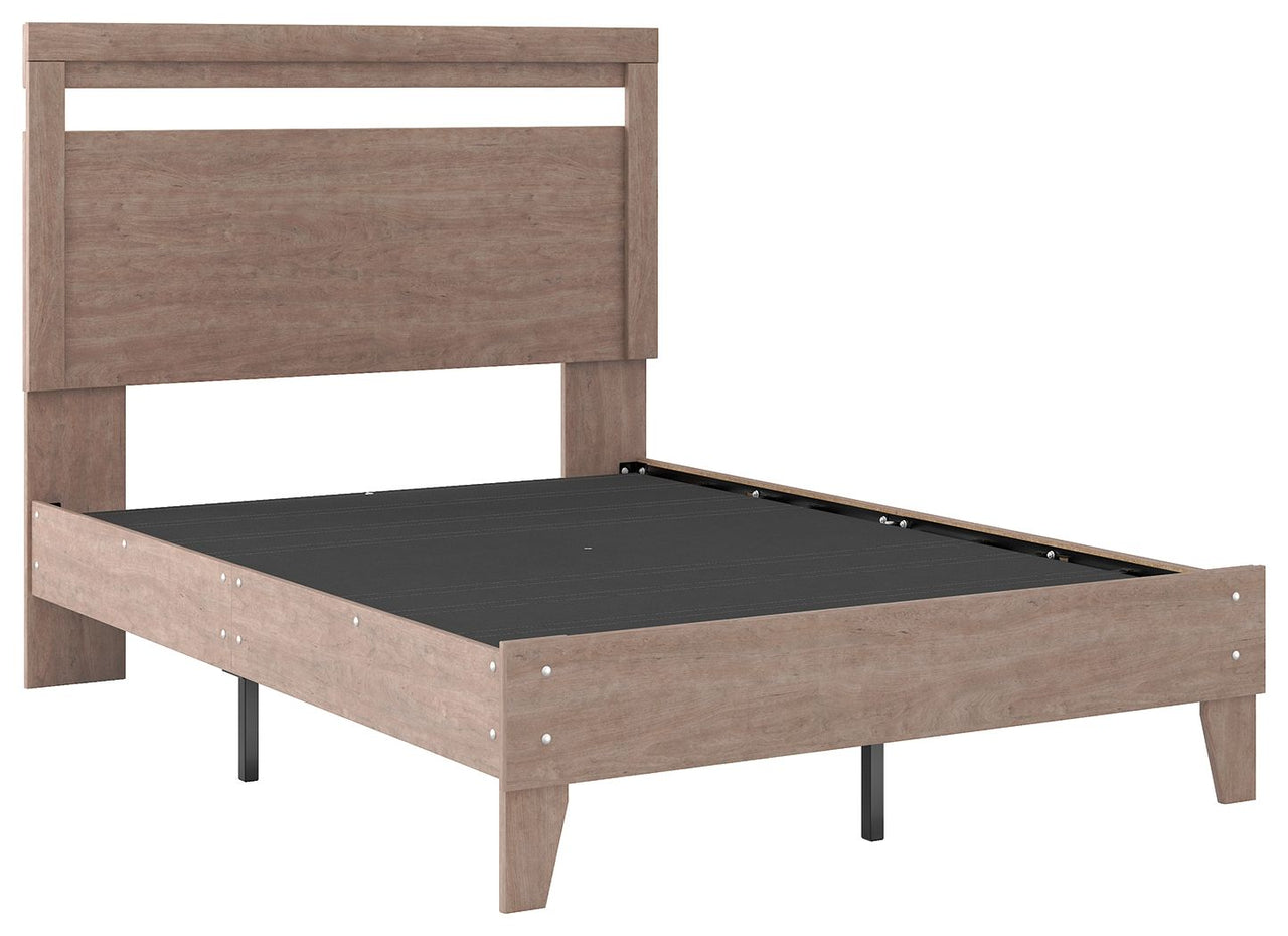 Flannia - Gray - Full Panel Platform Bed Tony's Home Furnishings Furniture. Beds. Dressers. Sofas.